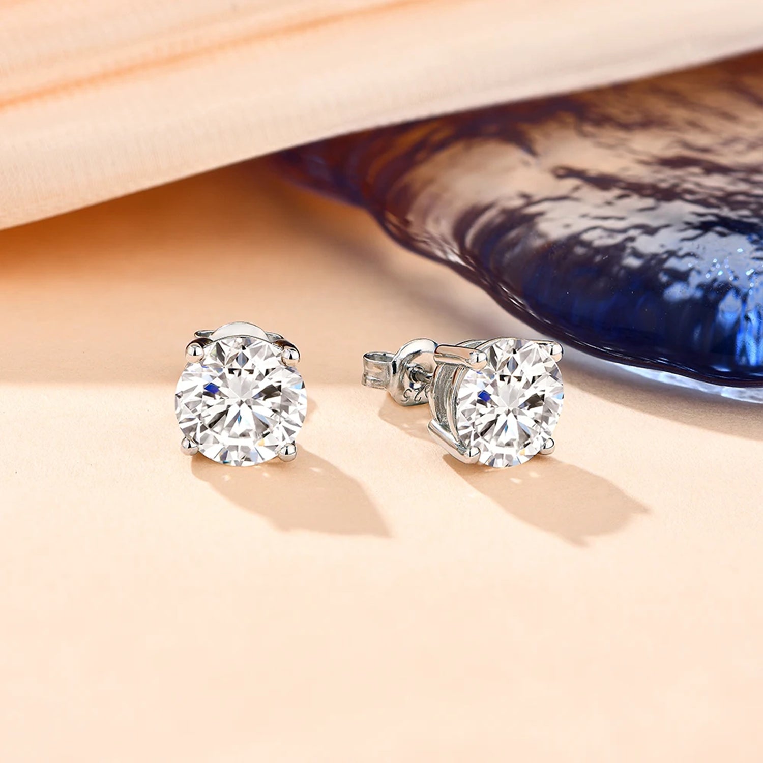 Brilliant Radiance Moissanite Stud Earrings